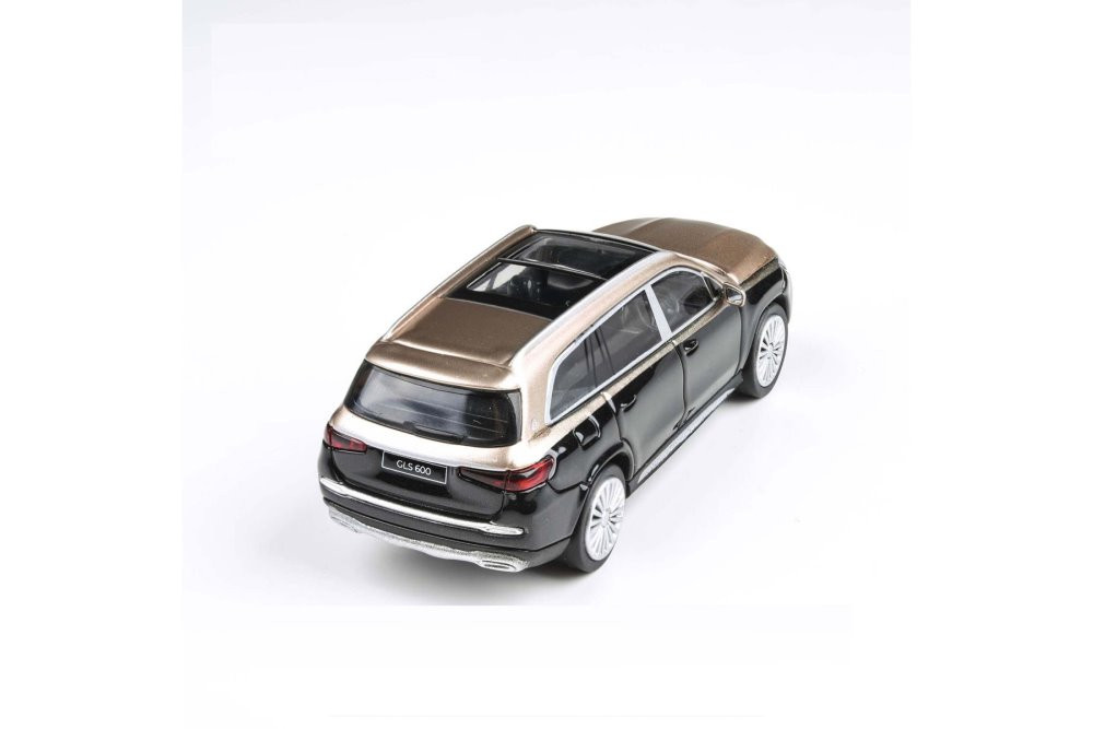 Mercedes-Benz Maybach GLS 600, Black/ Gold - Paragon PA55303BK - 1/64 scale Diecast Car