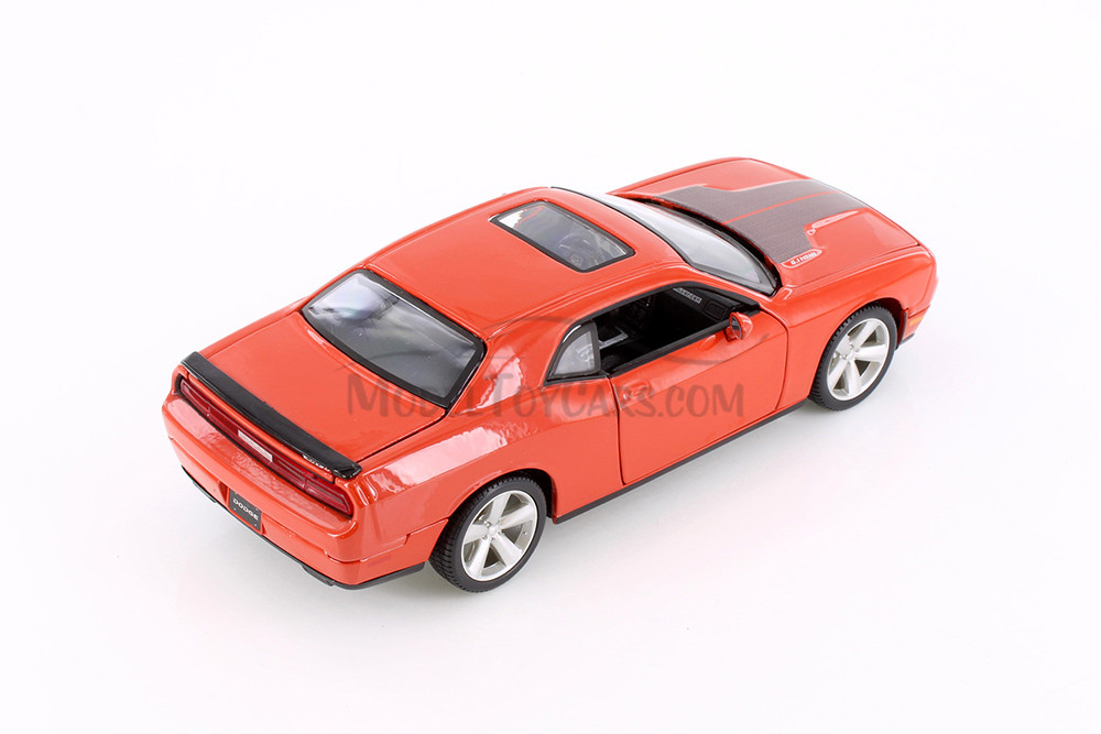 2008 Dodge Challenger SRT 8, Orange - Showcasts 37280 - 1/24 Scale Set of 4 Diecast Model Toy Cars