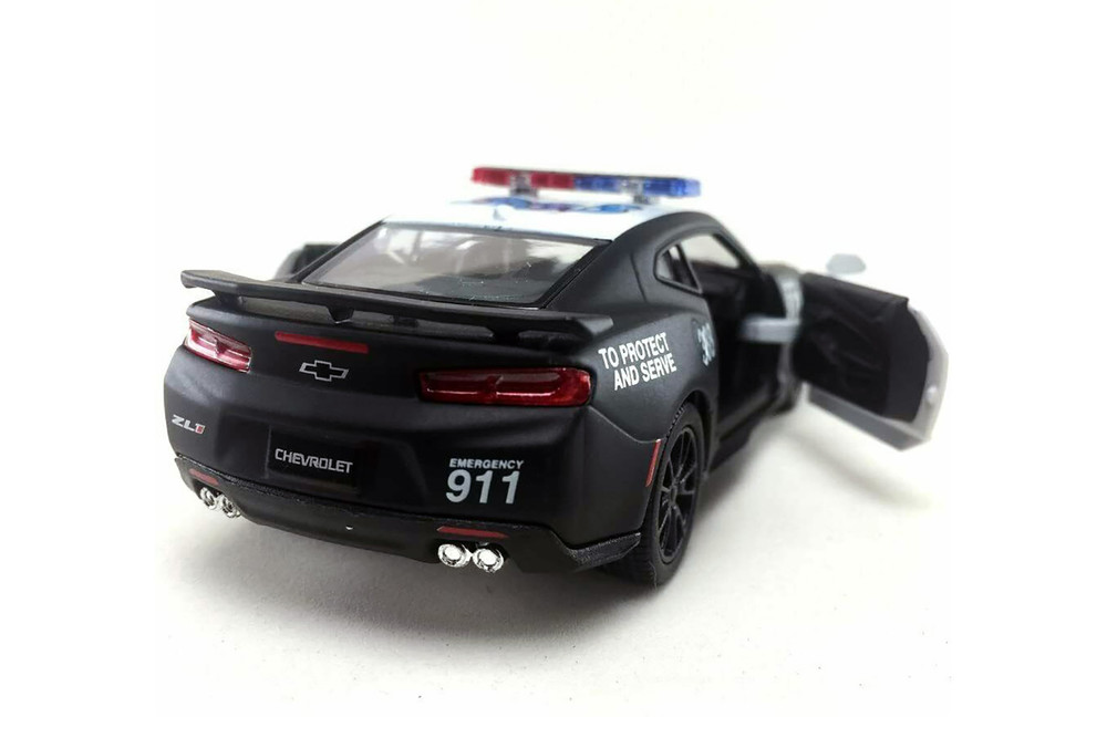 2017 Chevy Camaro ZL1 Police, Black - Kinsmart 5399DPR/P - 1/38 Scale Set of 12 Diecast Model Cars