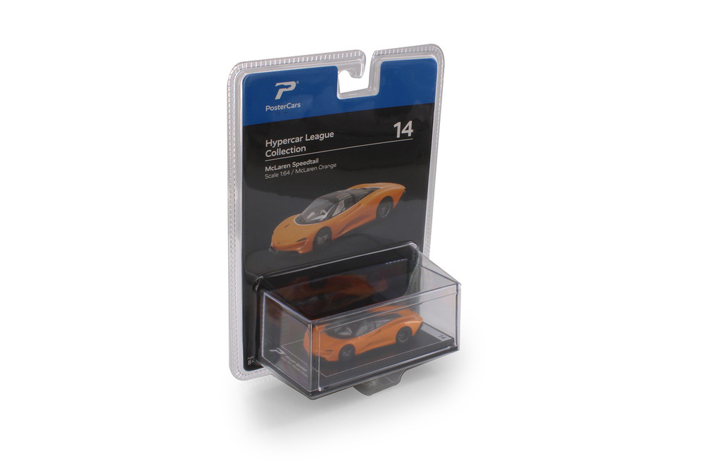 McLaren Speedtail, McLaren Orange - Kinsmart H14B - 1/64 Scale