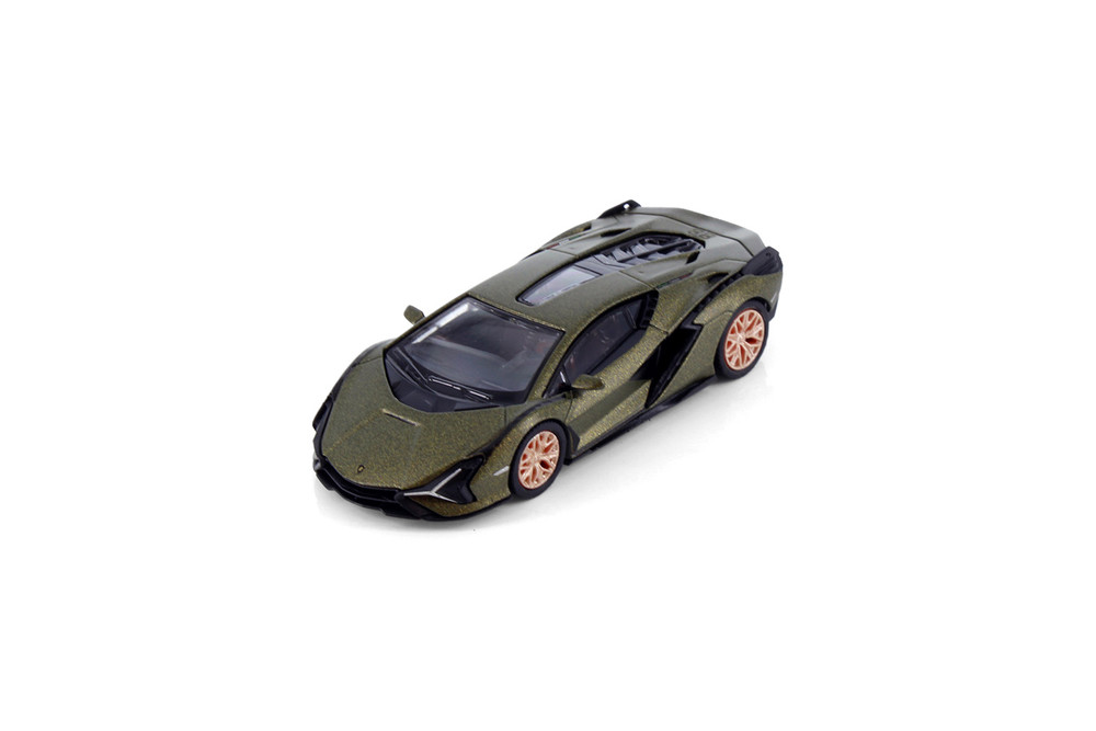 Lamborghini Sian FKP 37, Verde Gea Green - Kinsmart H07B - 1/64 Scale Diecast Model Toy Car
