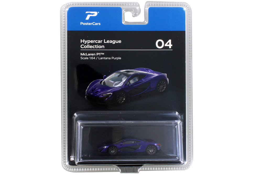 McLaren P1, Lantana Purple - Kinsmart H04B - 1/64 Scale Diecast Model Toy Car