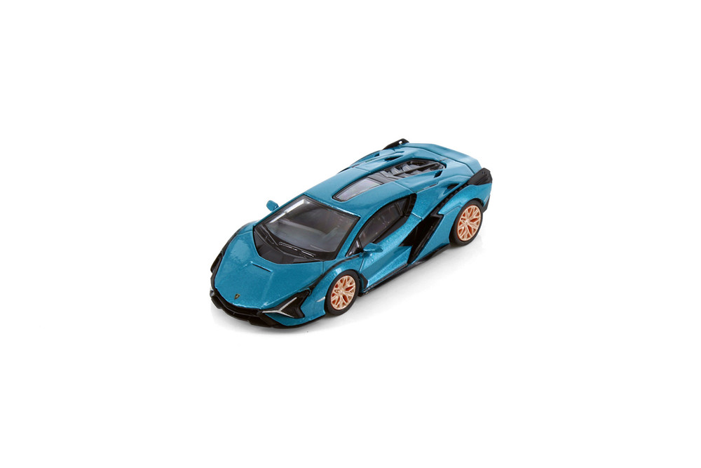 Lamborghini Sian FKP 37, Blue Uranus - Kinsmart H08B - 1/64 Scale