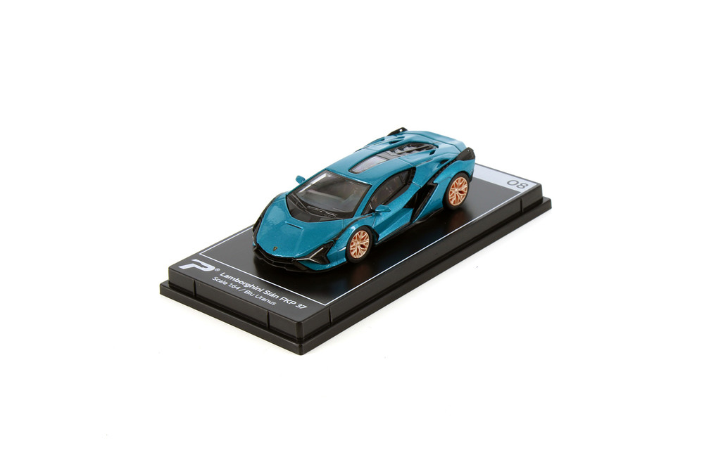Lamborghini Sian FKP 37, Blue Uranus - Kinsmart H08B - 1/64 Scale