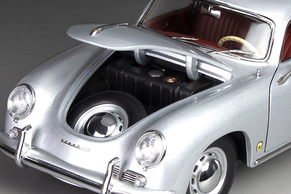 1957 Porsche 365A 1500 GS Carrera GT Coupe, Silver - Sun Star SS1351 - 1/18 Scale Diecast Model Car