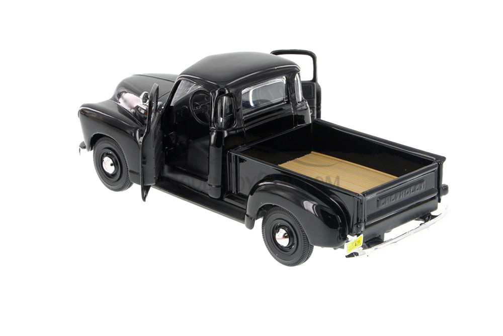 1950 Chevy 3100 Pickup Truck, Red & Black, Showcasts 37952 - 1/24 Scale Set of 4 Diecast Model Cars