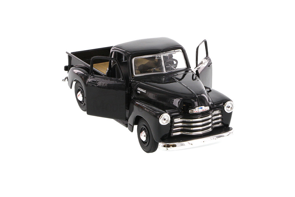 1950 Chevy 3100 Pickup Truck, Red & Black, Showcasts 37952 - 1/24 Scale Set of 4 Diecast Model Cars