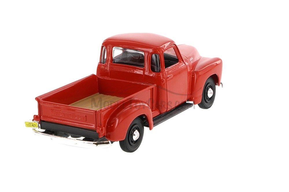 1950 Chevy 3100 Pickup Truck, Red & Black, Showcasts 37952 - 1/24 Scale Set of 4 Diecast Model Cars