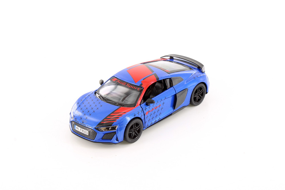 2020 Audi R8 Coupe Livery Edition, Assorted Colors - Kinsmart 5422DF - 1/36 Scale Set of 12 Cars