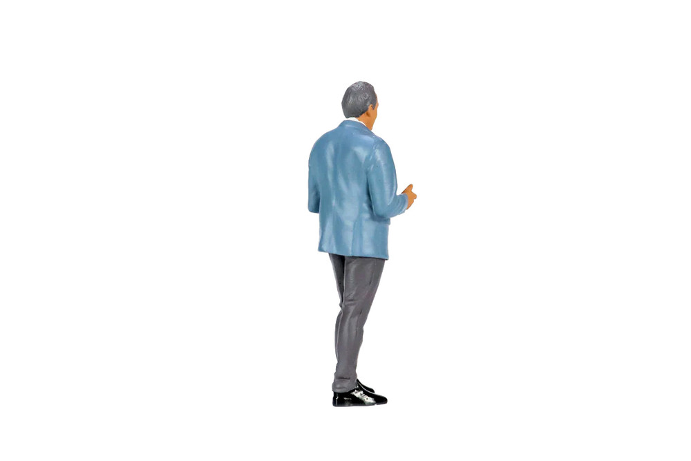 On Air Figure 2, Interviewee, Blue /Gray - Showcasts AD-24402 - 1/24 Scale Figurine