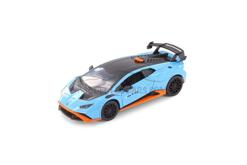 Lamborghini Huracan STO, Blue - Showcasts 68279BU - 1/24 Scale Diecast Model Toy Car