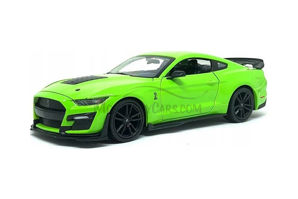 2020 Ford Mustang Shelby GT500 Hardtop, Green, Showcasts 38532GN - 1/24 Scale Diecast Model Toy Car