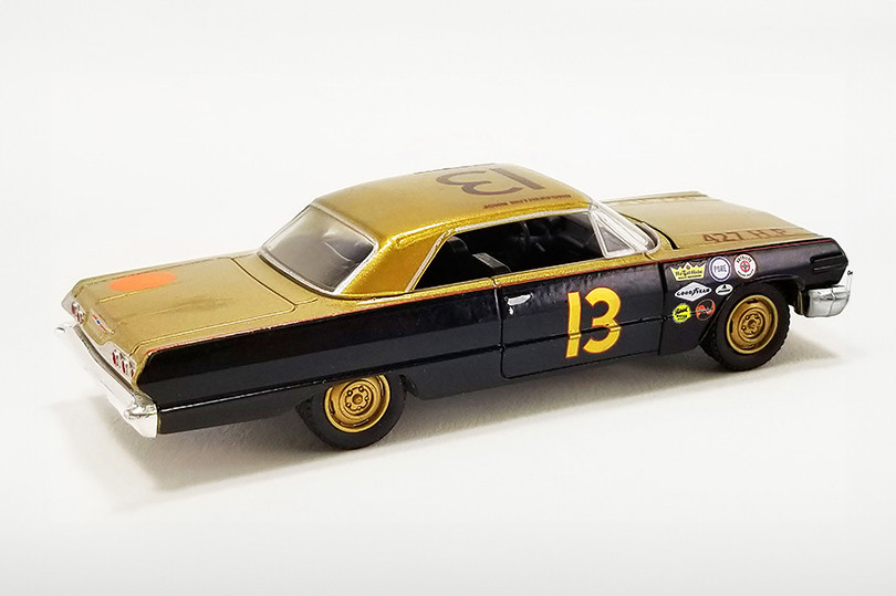 1963 Chevy Impala #13 Johnny Rutherford "Daytona 500" Greenlight GL51504, 1/64 Scale Set of 12 Cars