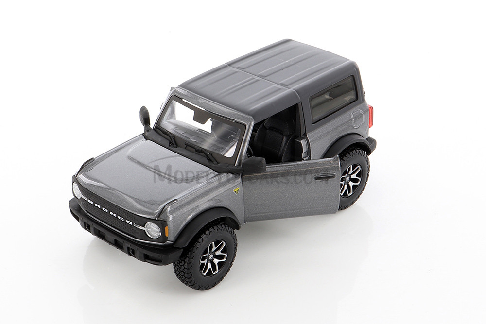 2021 Ford Bronco Badlands, Gray, Blue, Yellow - Showcasts 37530 - 1/24 Scale Set of 4 Diecast Cars