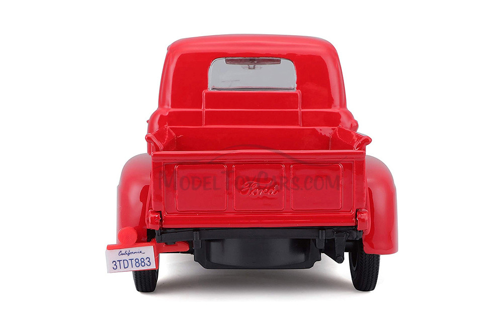 1948 Ford F-1 Pickup Truck, Blue & Red - Showcasts 37935 - 1/24 Scale Set of 4 Diecast Model Cars