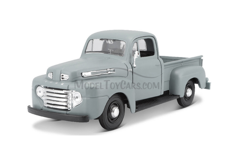 1948 Ford F-1 Pickup Truck, Blue & Red - Showcasts 37935 - 1/24 Scale Set of 4 Diecast Model Cars