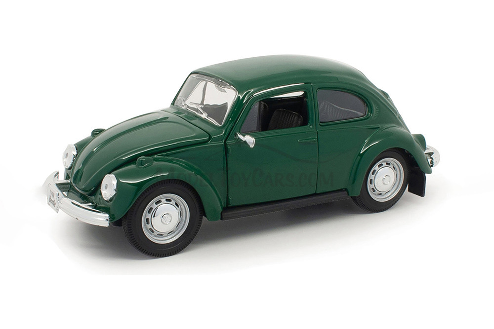 1973 Volkswagen Beetle Hardtop, Green - Showcasts 38926GN - 1/24 Scale Diecast Model Toy Car