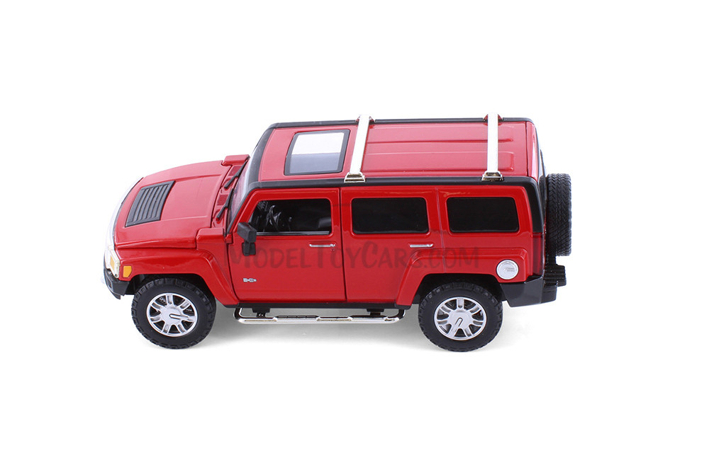 Hummer H3, Red - Showcasts 68240R - 1/24 Scale Diecast Model Toy Car