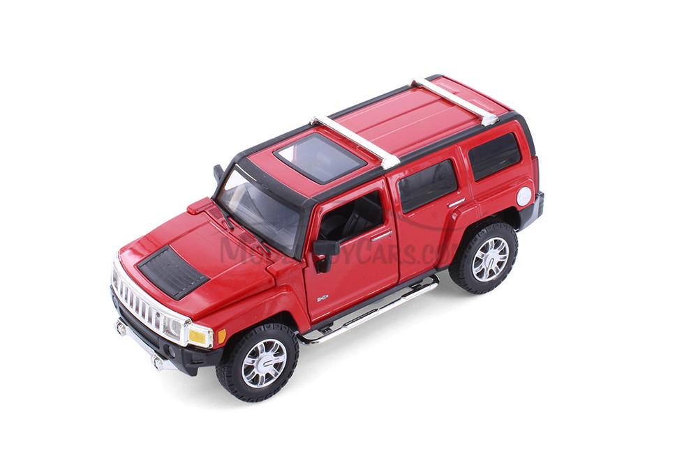 Hummer H3, Red - Showcasts 68240R - 1/24 Scale Diecast Model Toy Car
