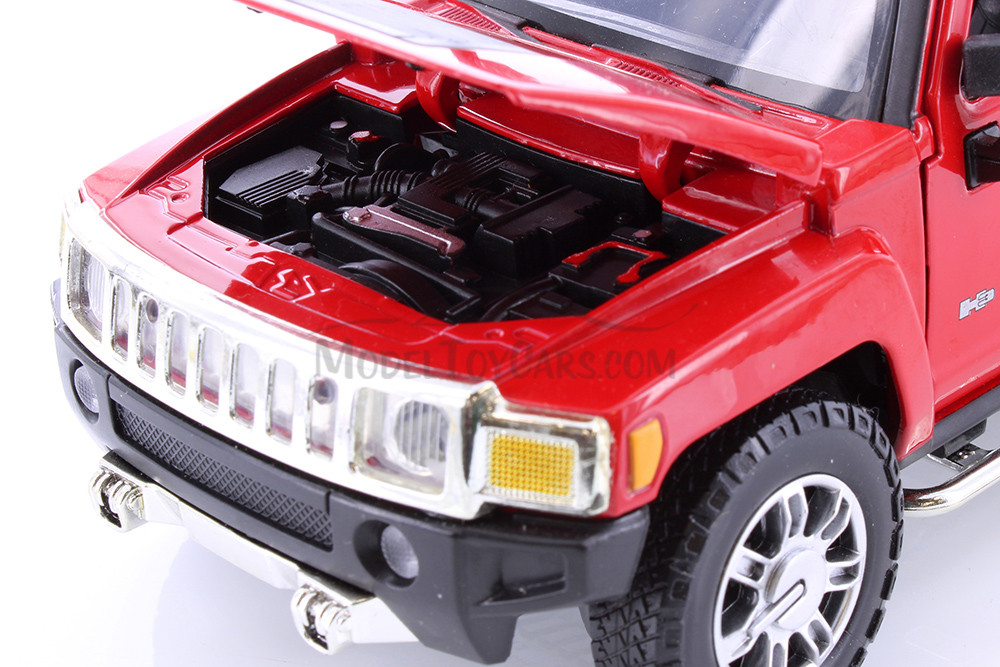 Hummer H3, Red Showcasts 68240R 1/24 Scale Diecast Model Toy