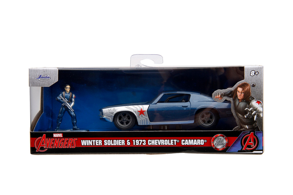 1973 Chevy Camaro w/Winter Soldier Figure, Marvel Avengers - Jada