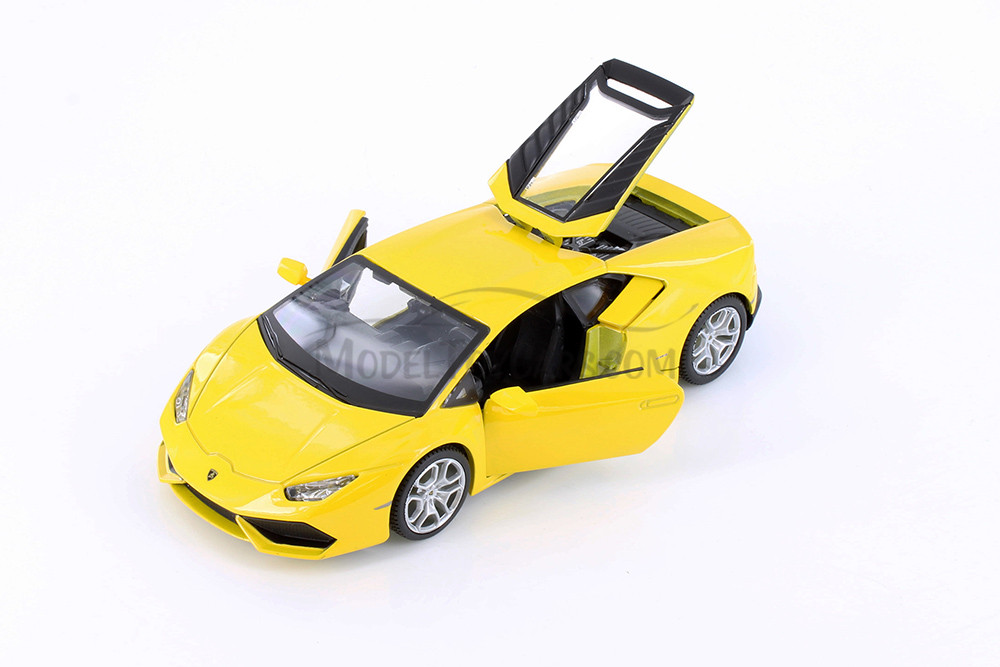 Lamborghini Huracan Coupe, Green & Yellow - Showcasts 37509 - 1/24 Scale Set of 4 Diecast Cars