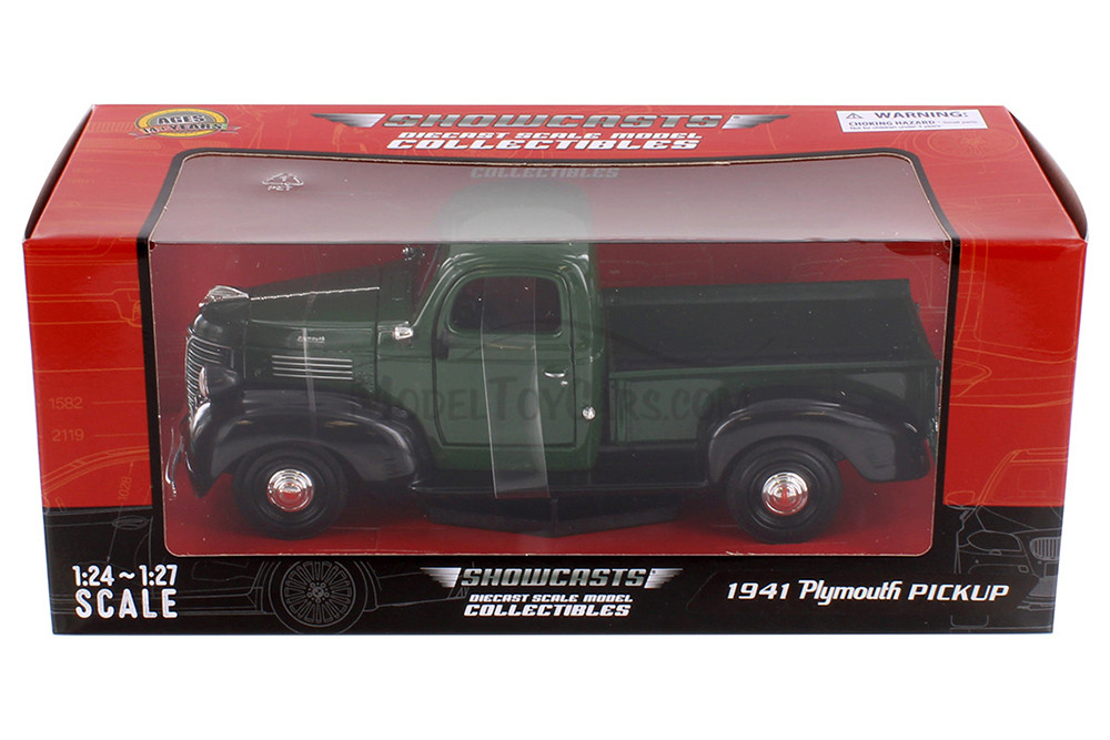 1941 Plymouth Pickup, Green - Showcasts 77278GN - 1/24 Scale