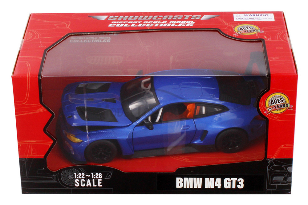 BMW M4 GT3, Blue - Showcasts 68277BU - 1/24 Scale Diecast Model