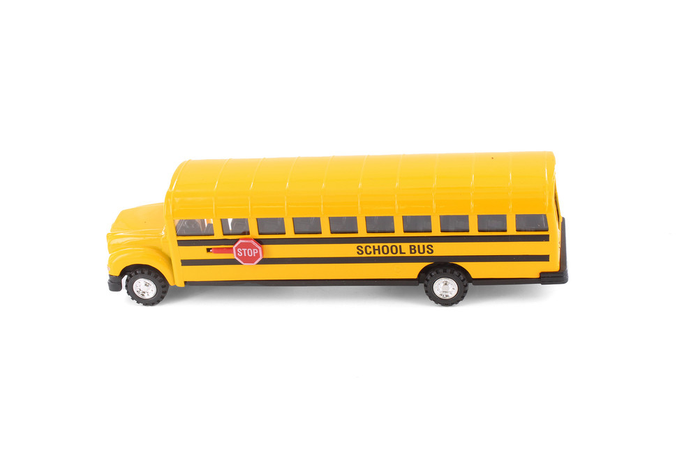 Super School Bus, Yellow - 9948/4D - 8.5" Scale Set of 4 Diecast Model Toy Car