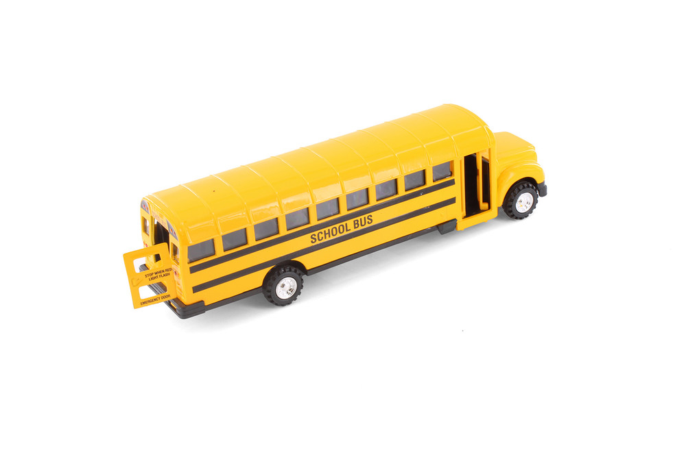 Super School Bus, Yellow - 9948/4D - 8.5" Scale Set of 4 Diecast Model Toy Car