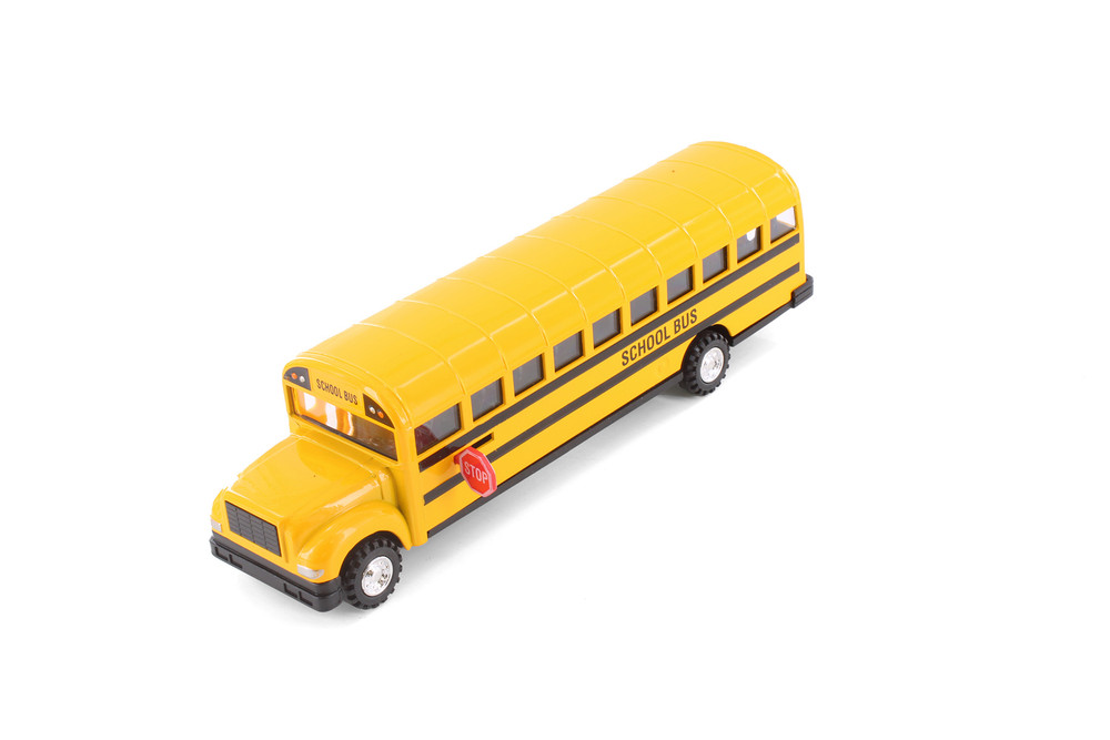 Super School Bus, Yellow - 9948/4D - 8.5" Scale Set of 4 Diecast Model Toy Car