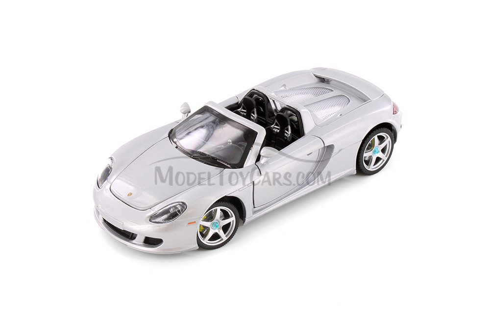 Porsche Carrera GT, Silver - Showcasts 68242SV - 1/24 Scale Diecast Model Toy Car