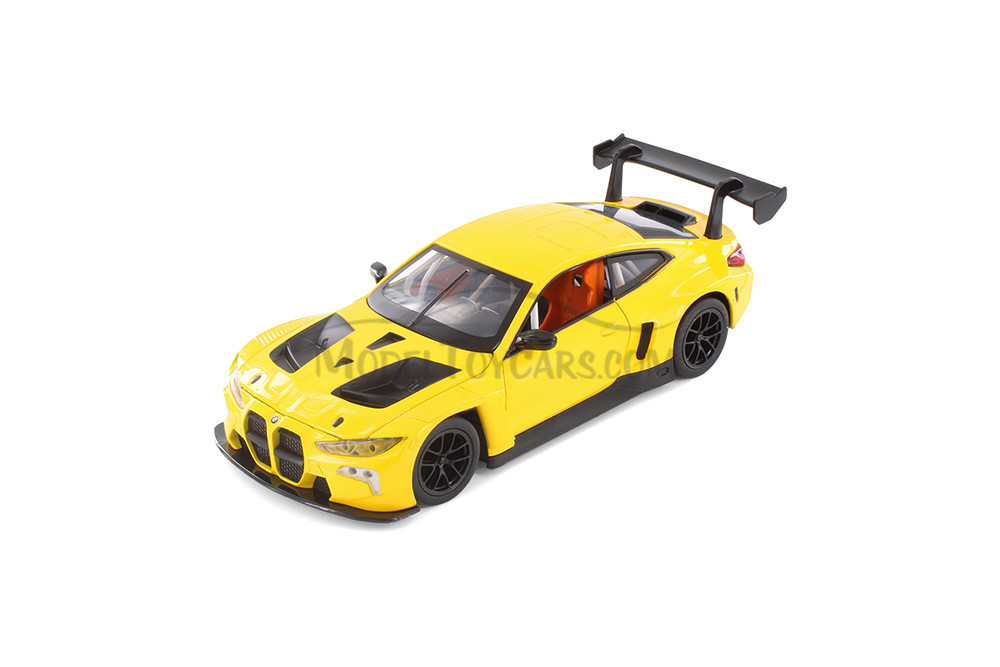 BMW M4 GT3, Yellow - Showcasts 68277YL - 1/24 Scale Diecast Model Toy Car