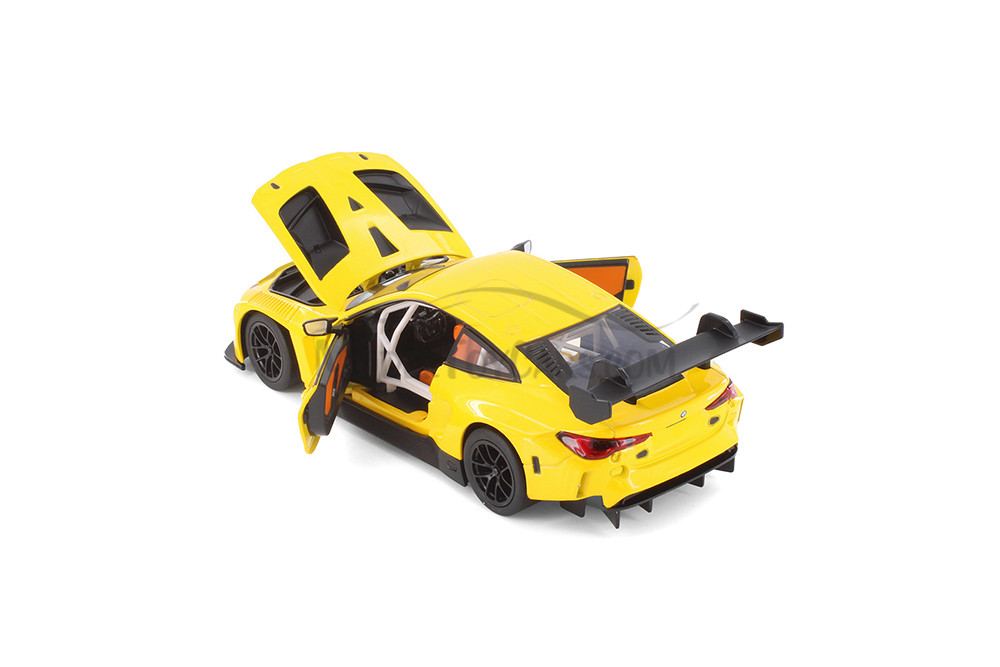 BMW M4 GT3, Yellow - Showcasts 68277YL - 1/24 Scale Diecast Model Toy Car