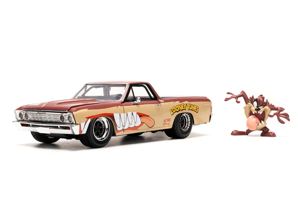 1967 Chevy El Camino w/Tasmanian Devil Figure, Looney Tunes - Jada Toys 35130/4 - 1/24 Scale Car