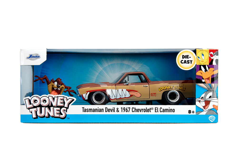 1967 Chevy El Camino w/Tasmanian Devil Figure, Looney Tunes - Jada Toys 35130/4 - 1/24 Scale Car