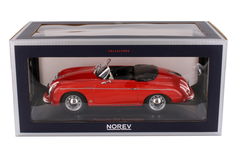 1954 Porsche 356 Speedster, Red - Norev 187461 - 1/18 Scale Diecast Model Toy Car