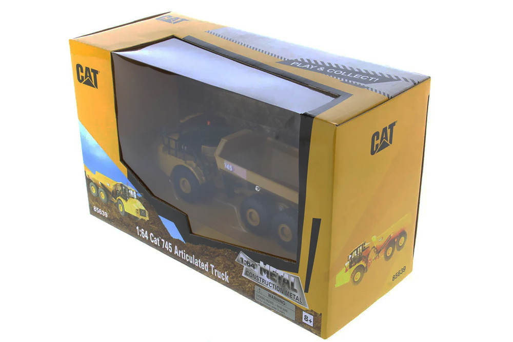 Caterpillar 745 Articulated Truck, Yellow - Diecast Masters 85639 - 1/64 Scale Diecast Model Car