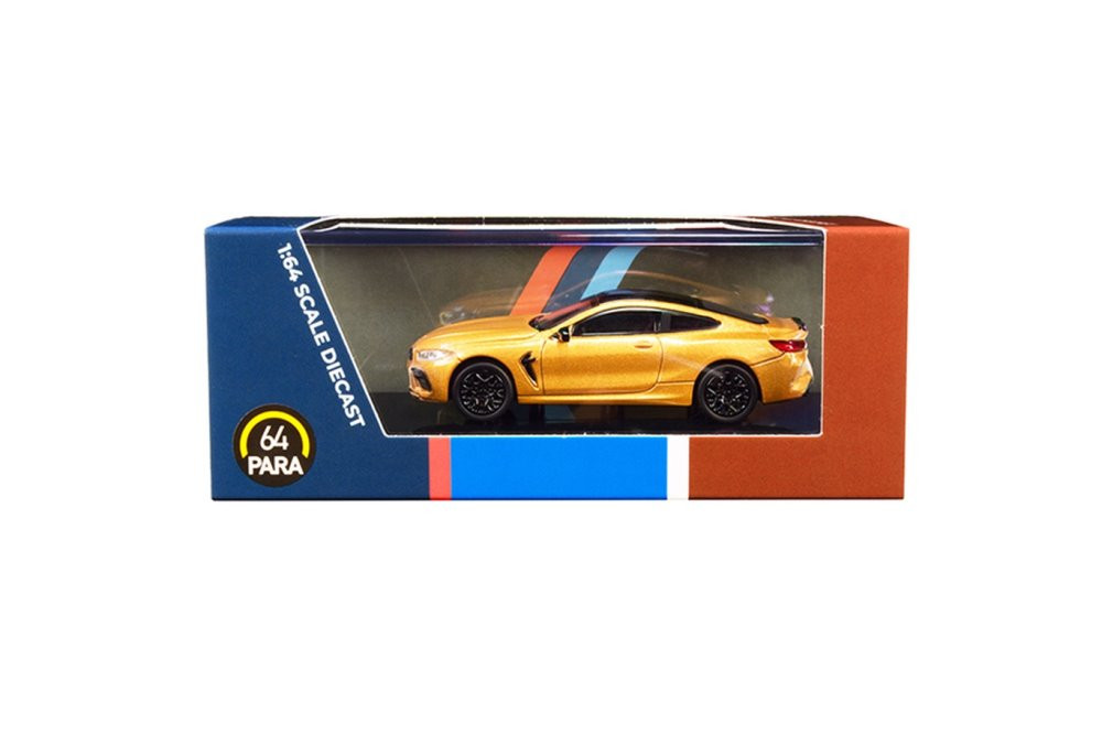 BMW M8 Coupe, Ceylon Gold - Paragon PA55217G - 1/64 scale Diecast Model Toy Car