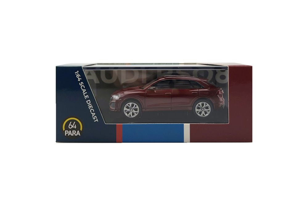 Audi RS Q8 LHD, Matador Red - Paragon PA55176R - 1/64 scale Diecast Model Toy Car