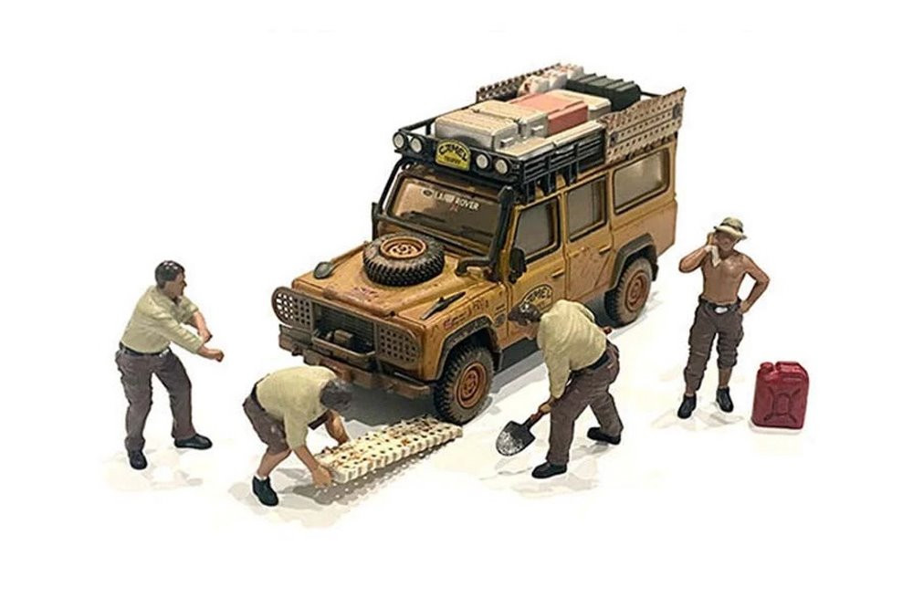 Off Road Adventure Figure Set, Multi - American Diorama 76492MJ - 1/64 scale - Diorama Accessory