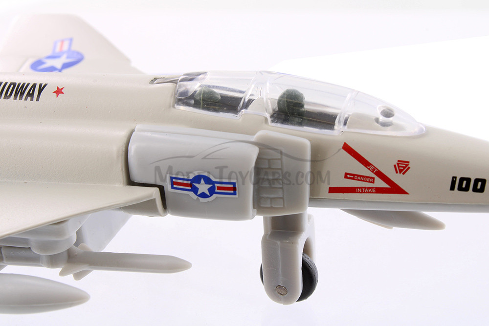 X Force Commander F-4 Phantom USS Midway Jet, Cream/Ivory - Showcasts 51310 - 7 Inch Scale Plane