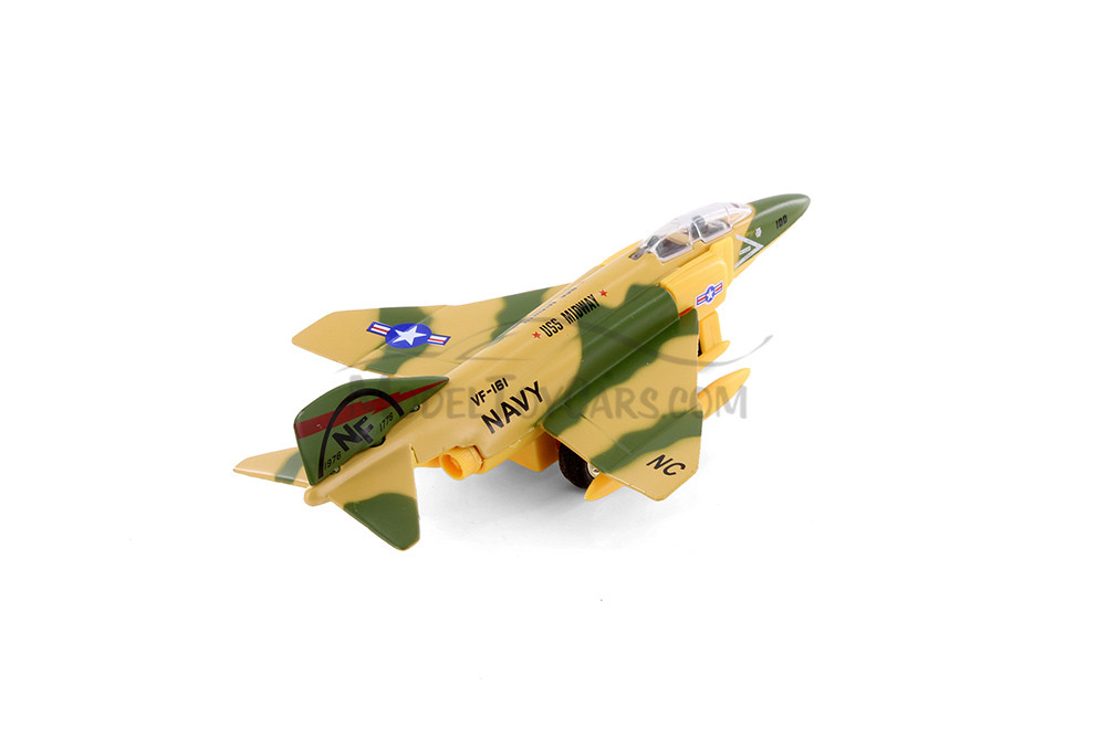 X Force Commander F-4 Phantom USS Midway Jet, Green w/Yellow