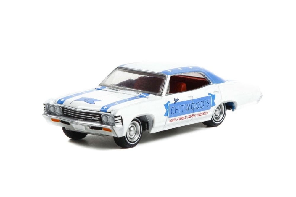 1967 Chevy Impala Sport Sedan, White - Greenlight 30359/48 - 1/64 Scale Diecast Model Toy Car