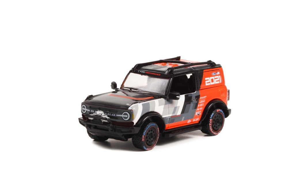 2021 Ford Bronco , Orange - Greenlight 30349/48 - 1/64 Scale Diecast Model Toy Car