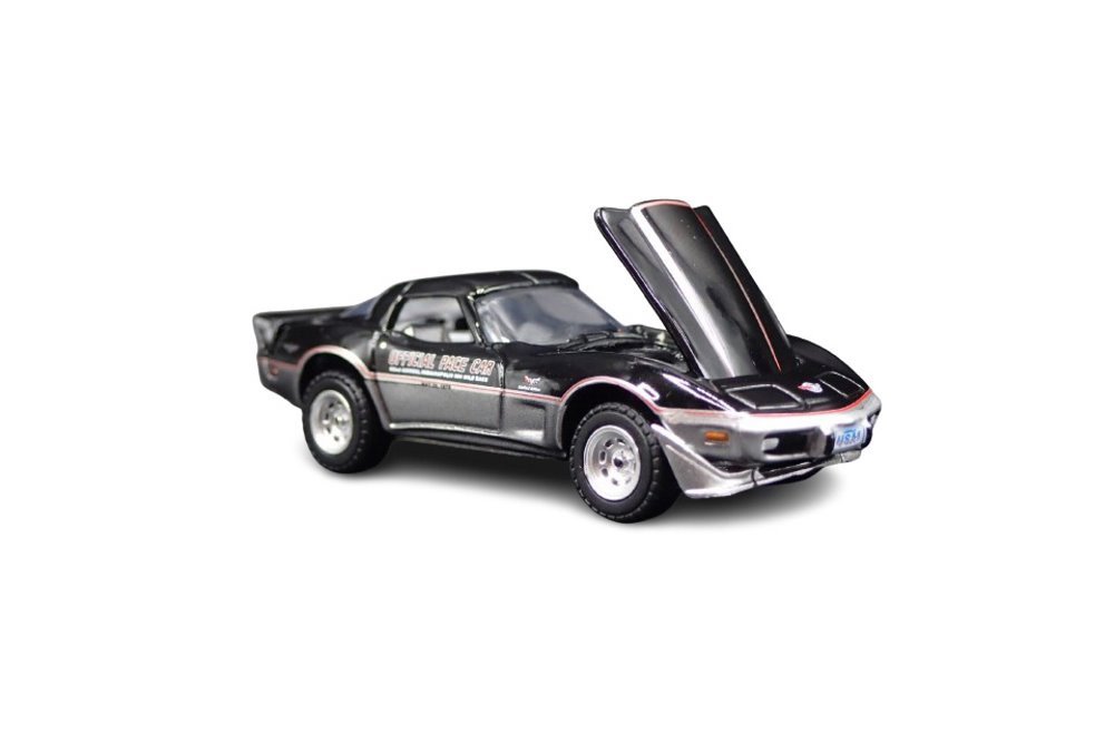 1978 Chevy Corvette , Black - Greenlight 30347/48 - 1/64 Scale Diecast Model Toy Car