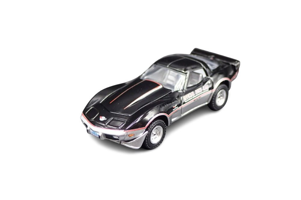 1978 Chevy Corvette , Black - Greenlight 30347/48 - 1/64 Scale Diecast Model Toy Car