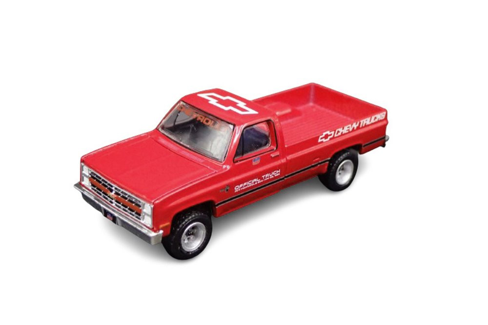1986 Chevy Silverado Pickup, Red - Greenlight 30340/48 - 1/64