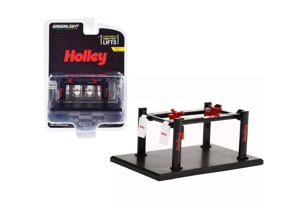Four-Post Lift, Holley - Greenlight 16150C/48 - 1/64 Scale Diecast Accessory