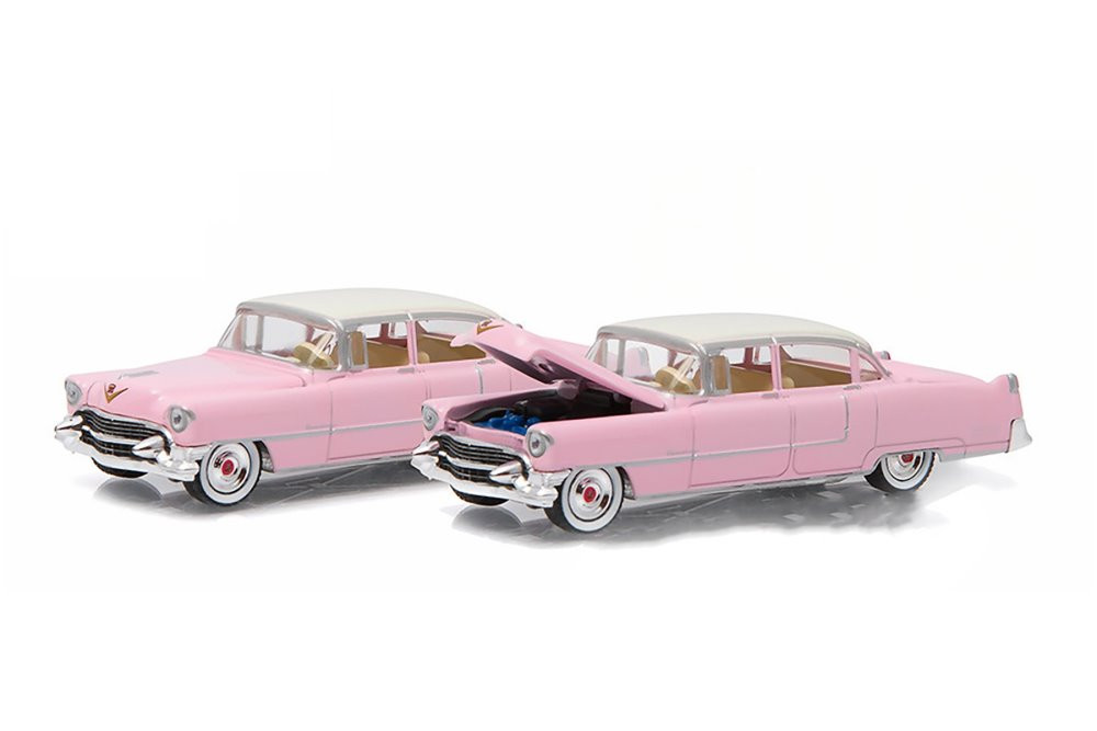 1955 Cadillac Fleetwood Series 60, Pink - Greenlight 30396/48 - 1/64 Scale Diecast Model Toy Car